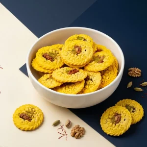 کلمپه زعفرانی گردویی ویژه کرمان سوغات